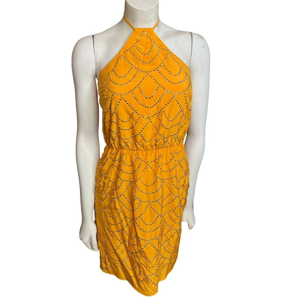 Trina Turk Marigold Studs Halter Dress